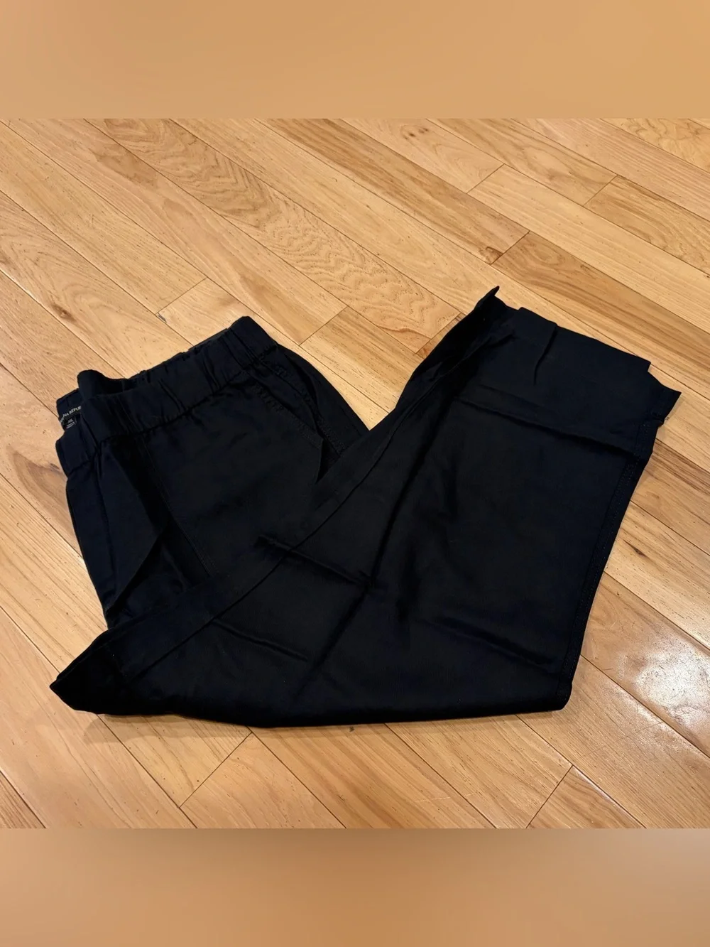 NWT Banana Republic Tapered Crop Linen Black Trousers Pants - Women’s Size XXL